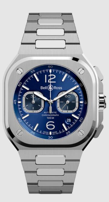 Bell & Ross BR 05 CHRONO BLUE STEEL BR05C-BU-ST/SST Replica watch